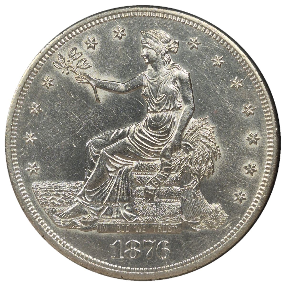 1876-S-T$1-Trade-Dollar-#5---Type-I-Obverse-Type-I-Reverse